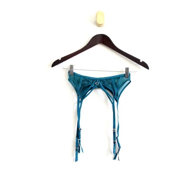 NEW! Lounge Intimate Garter Suspender Belt Willow Green SZ S - Picture 5 of 11